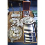 Silver Plated Ware Including Boxed Cutlery Sets, C
