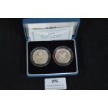 £2 Silver Proof Two Coin Set 1989