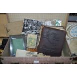 Case Containing Vintage Photographs, Albums, etc.