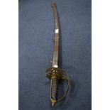Reproduction Officers Dress Sword with Scabbard