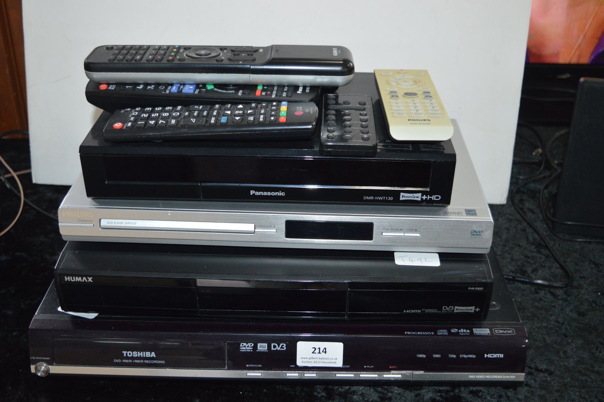 Toshiba DVD Player, Philips DVD Player, Humax Pana