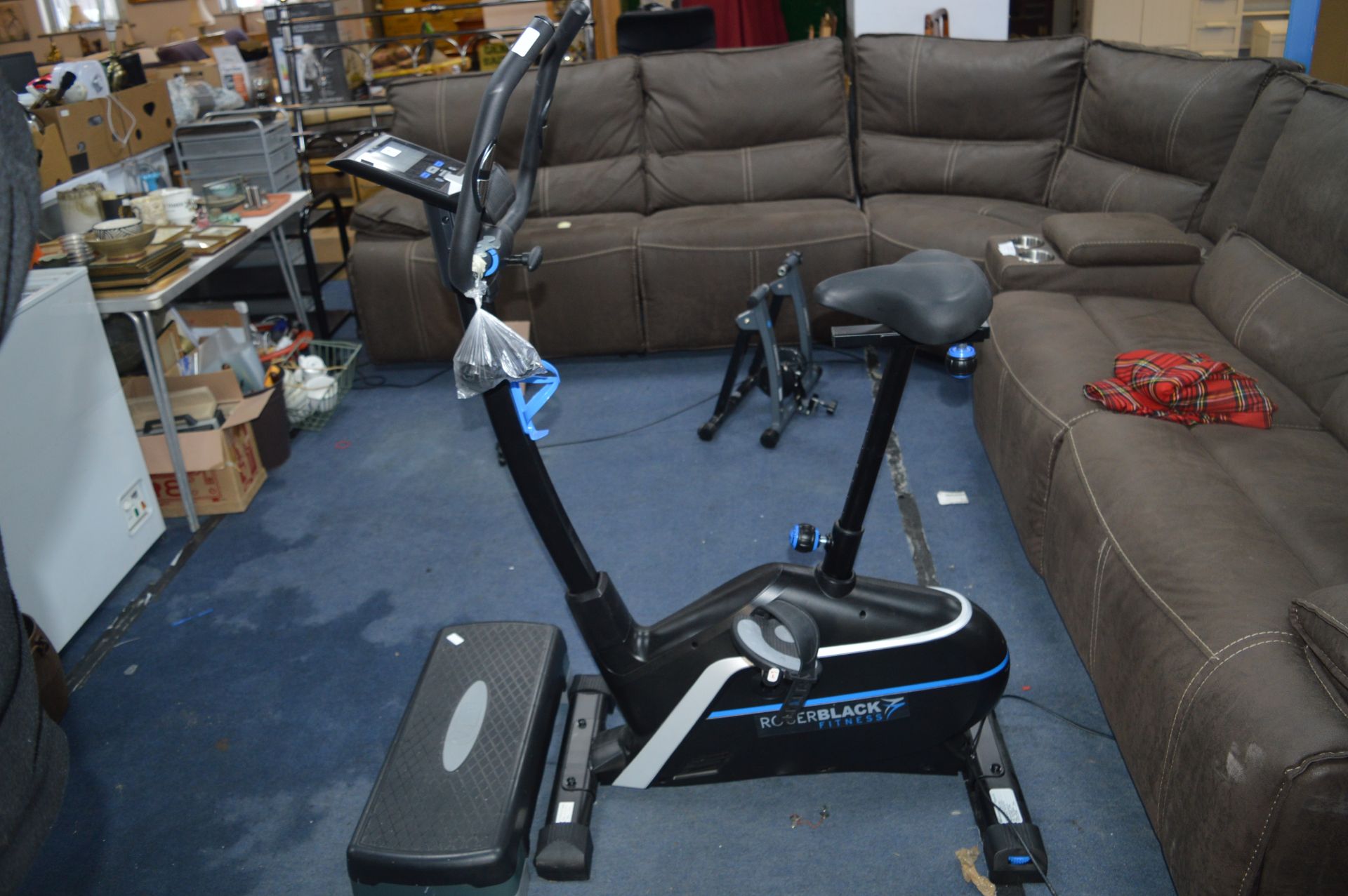 Roger Black Exercise Bicycle and a VFit Stepper