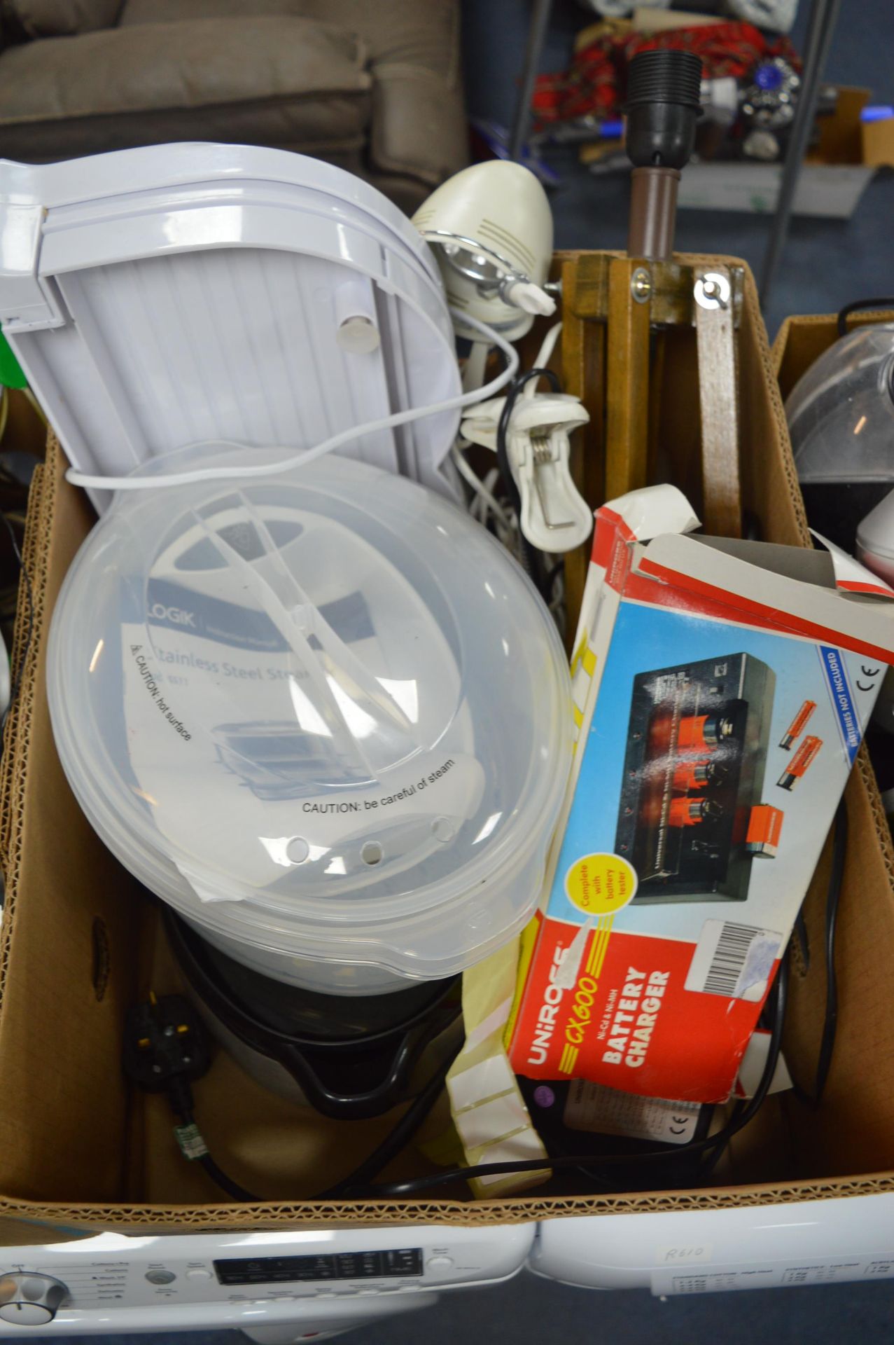 Electrical Items; Battery Chargers, Steamer, etc.