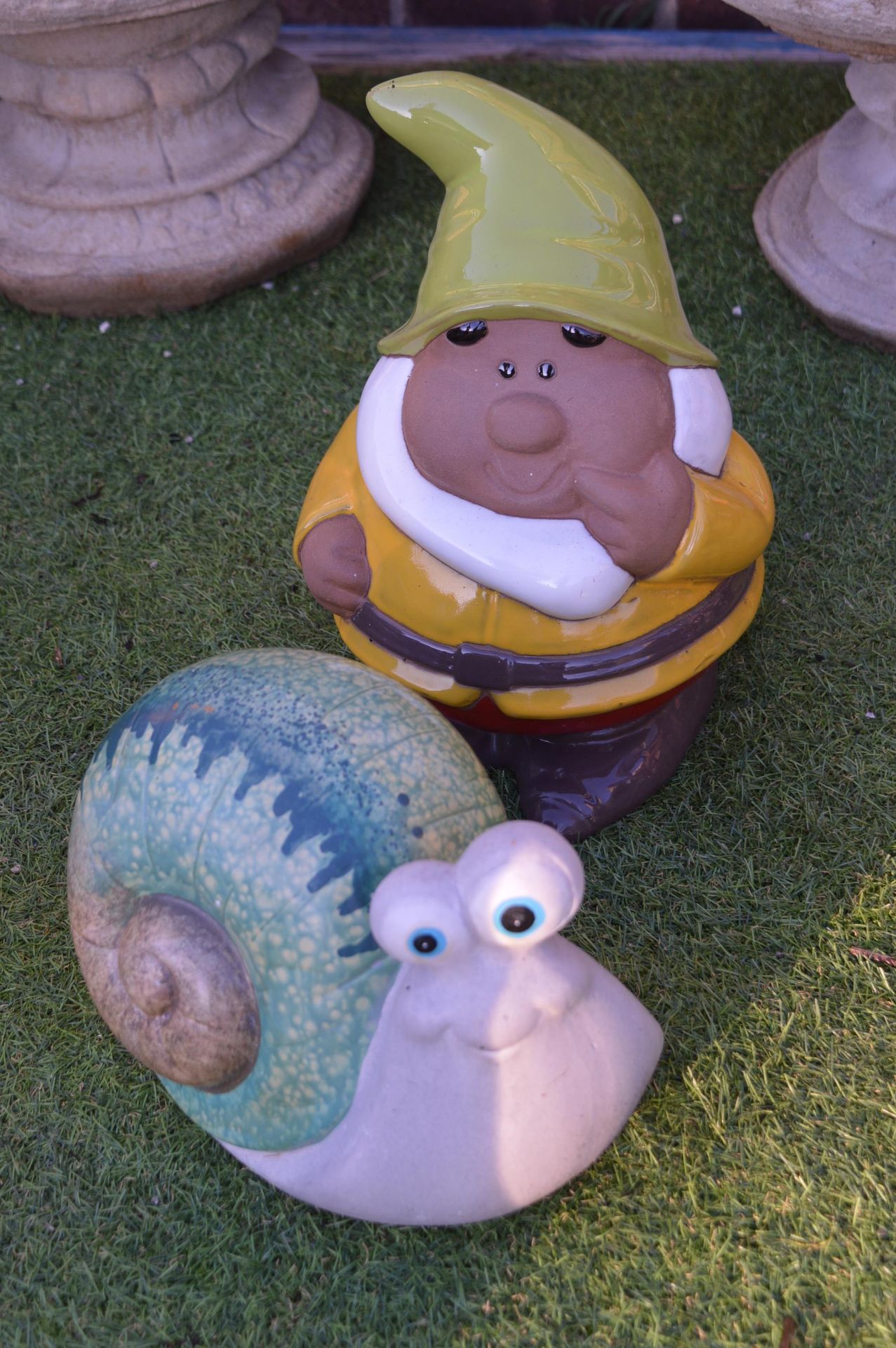 Garden Gnome and a Snail