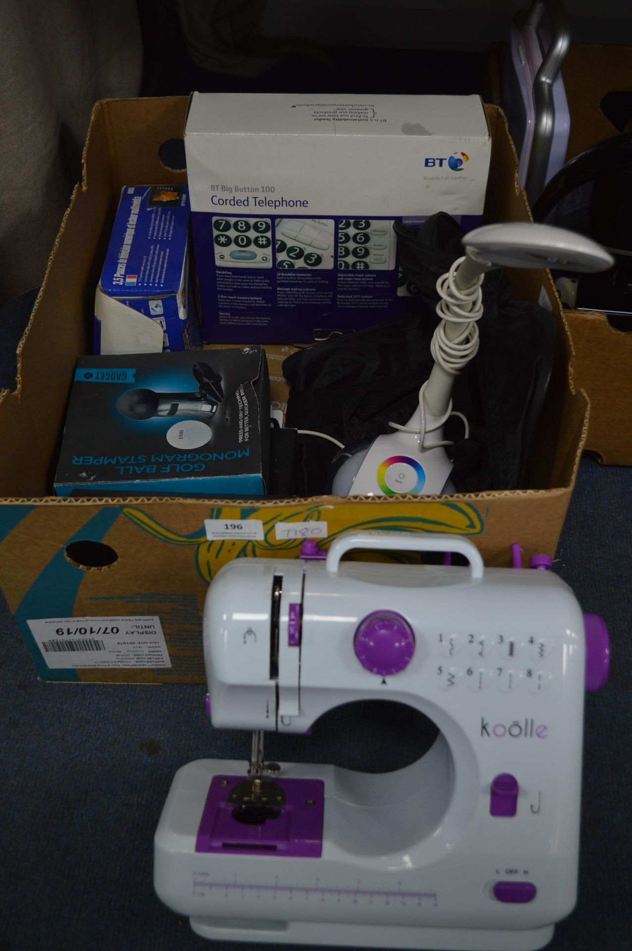 Electrical Items Including Sewing Machine, Ottlite