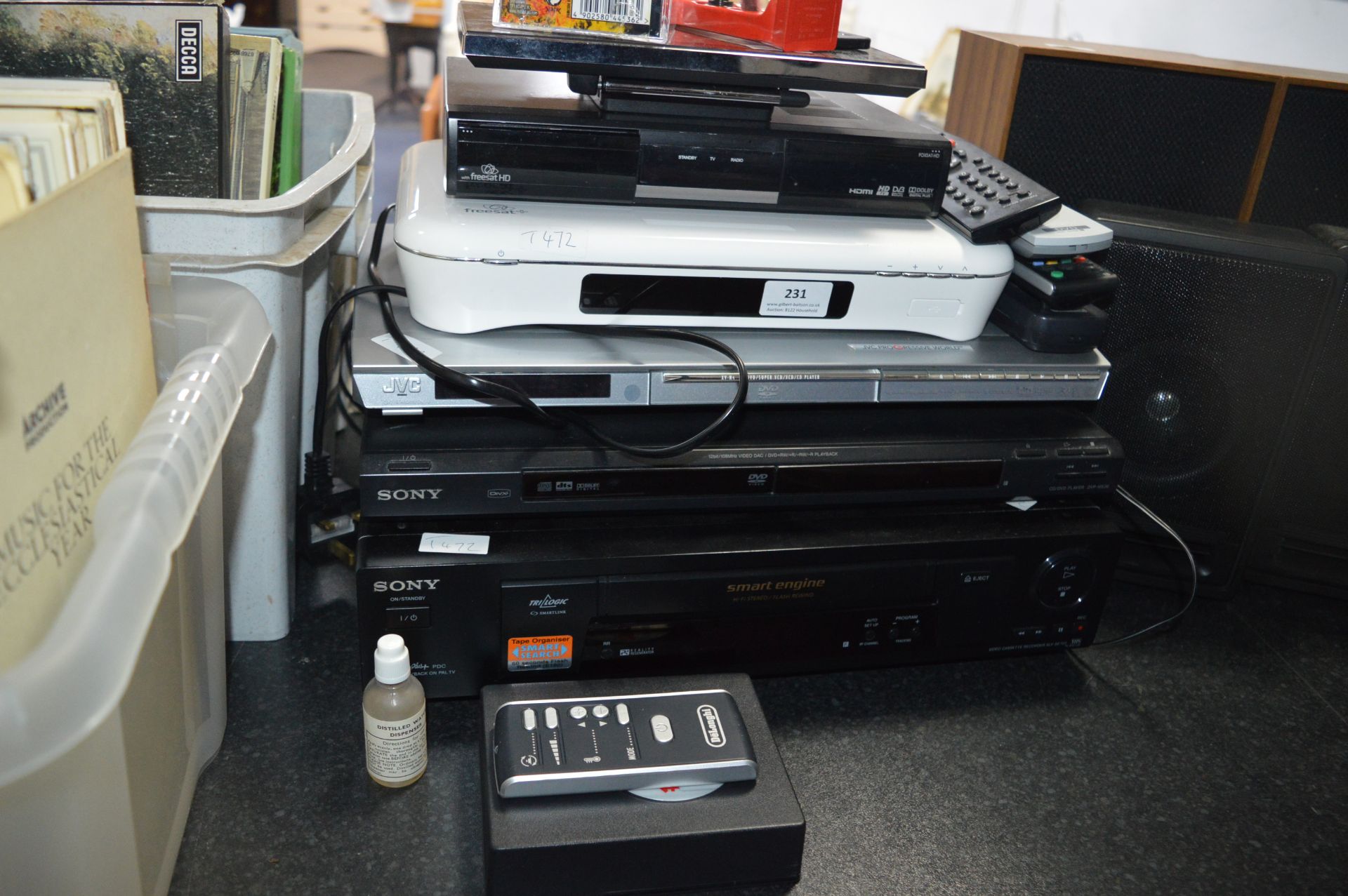 Sony and JVC DVD Players, Sony Video Player, etc.