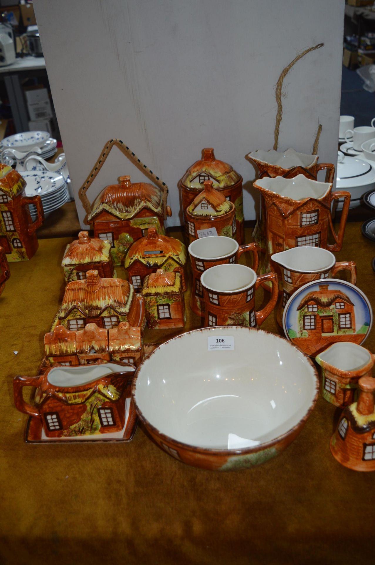 Prices Cottage Ware; Biscuit Barrels, Large Jugs,