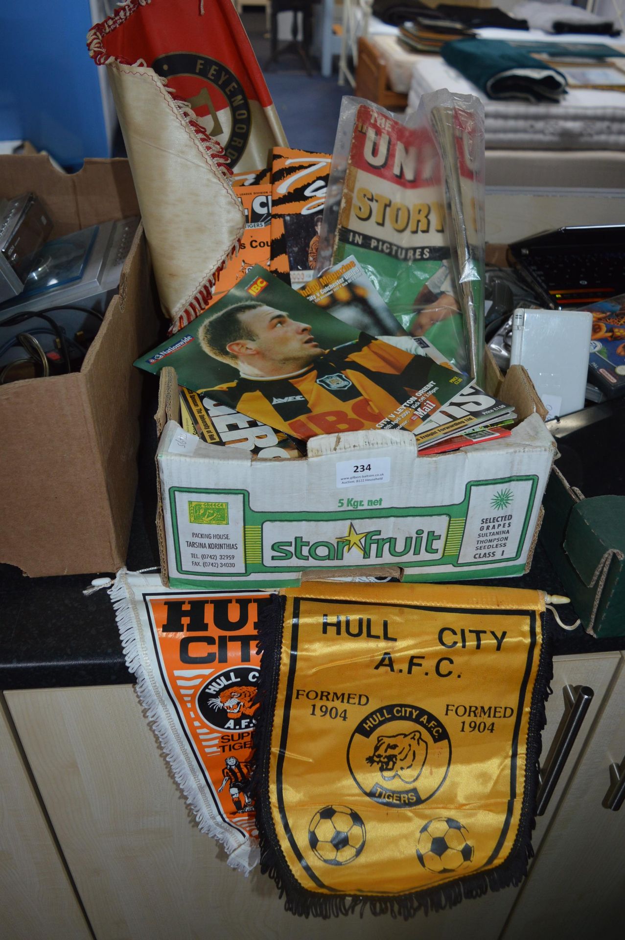 Box of Vintage Football Programmes Including Hull