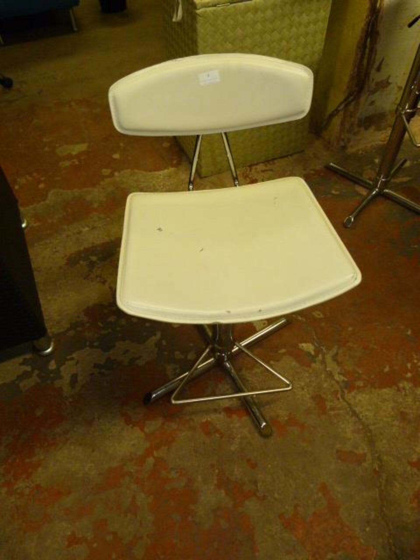 Upholstered Chrome Based Barstool