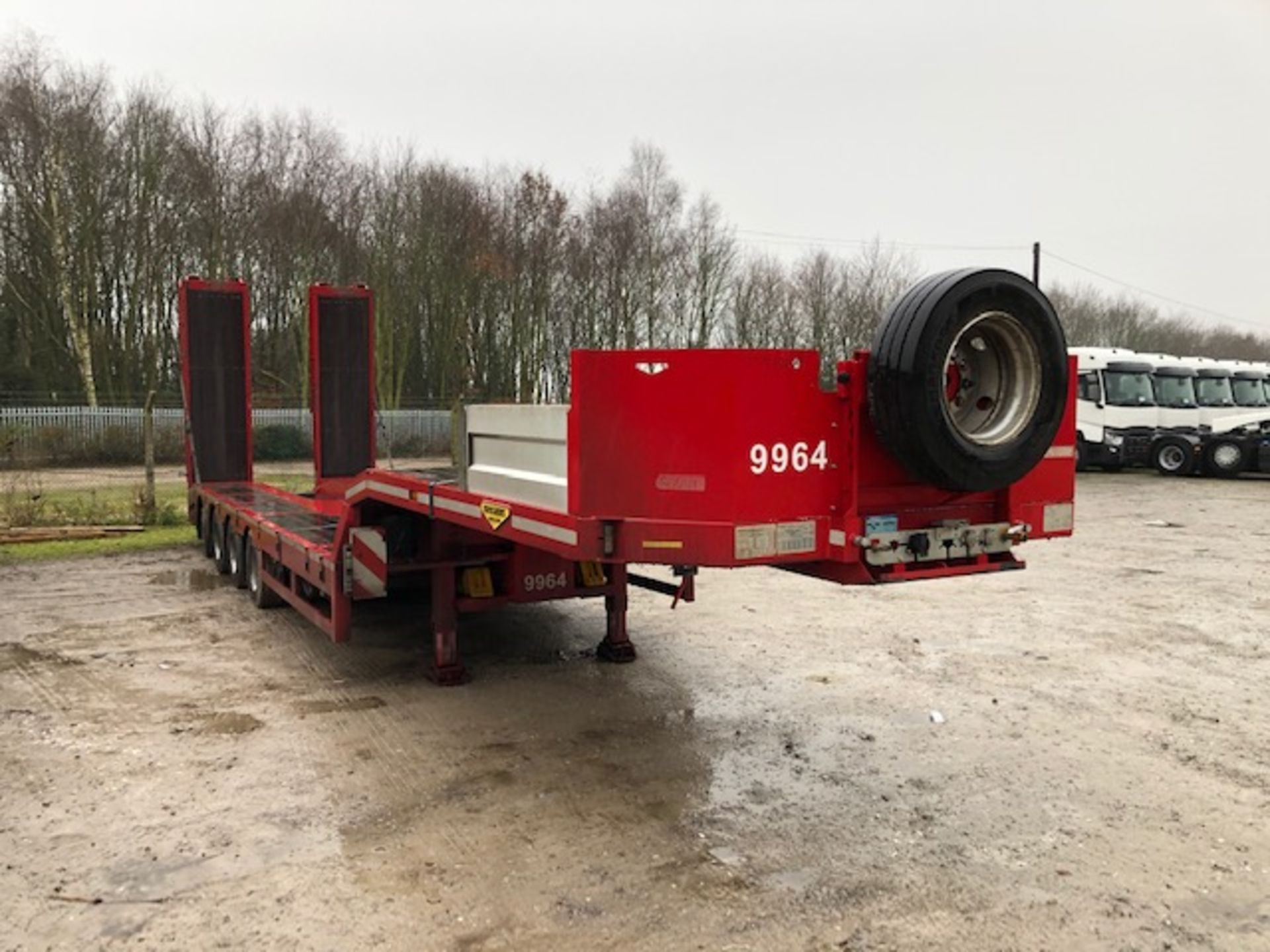 *2019 Broshuis B.V 4 Axle Rear Steer Extending Semi Low Loader 7300kg Gross - Sale Subject to Agree - Image 5 of 5