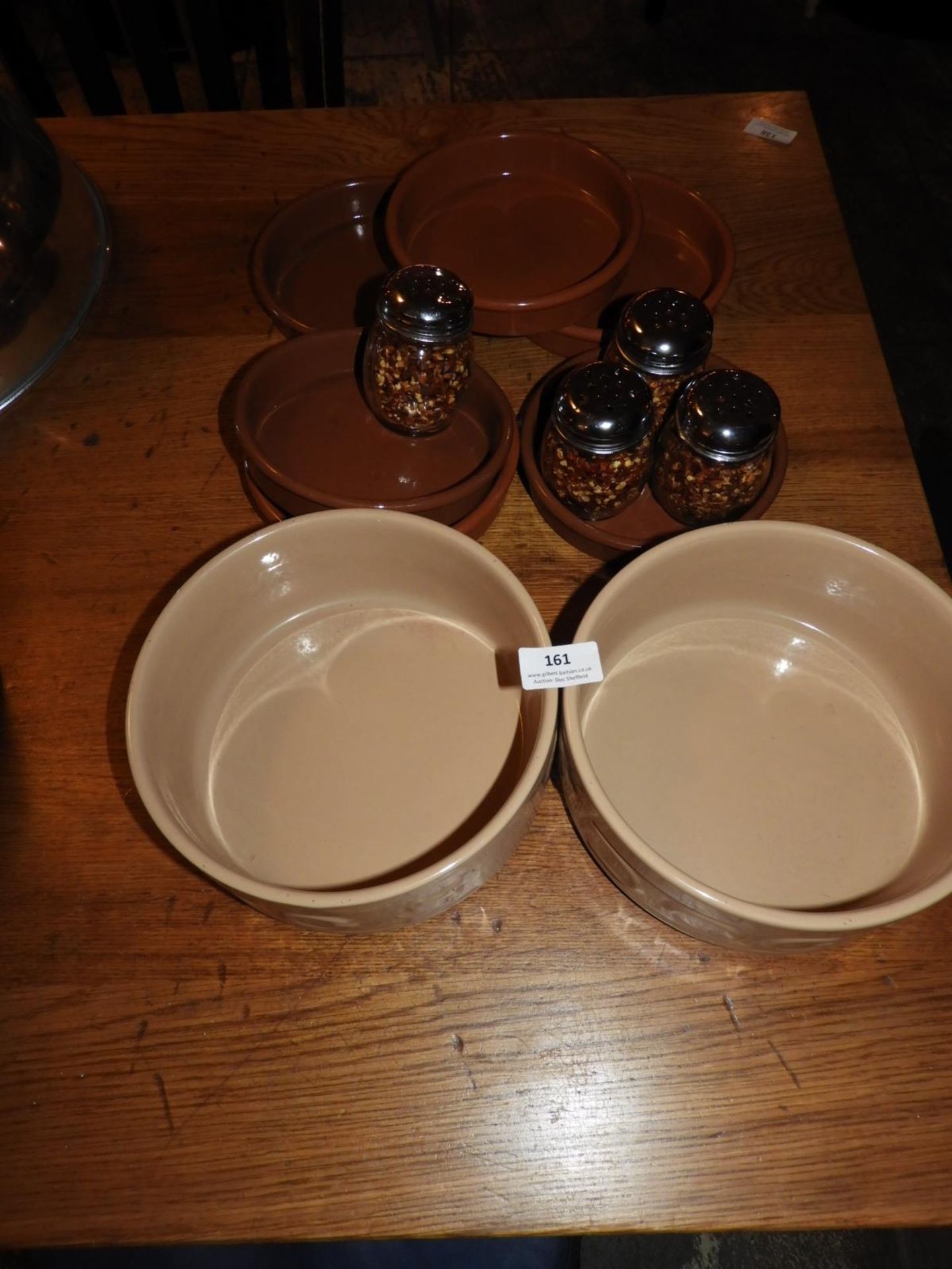 *Two Dog Bowls, Terracotta Bowls, Chilli Flakes, e