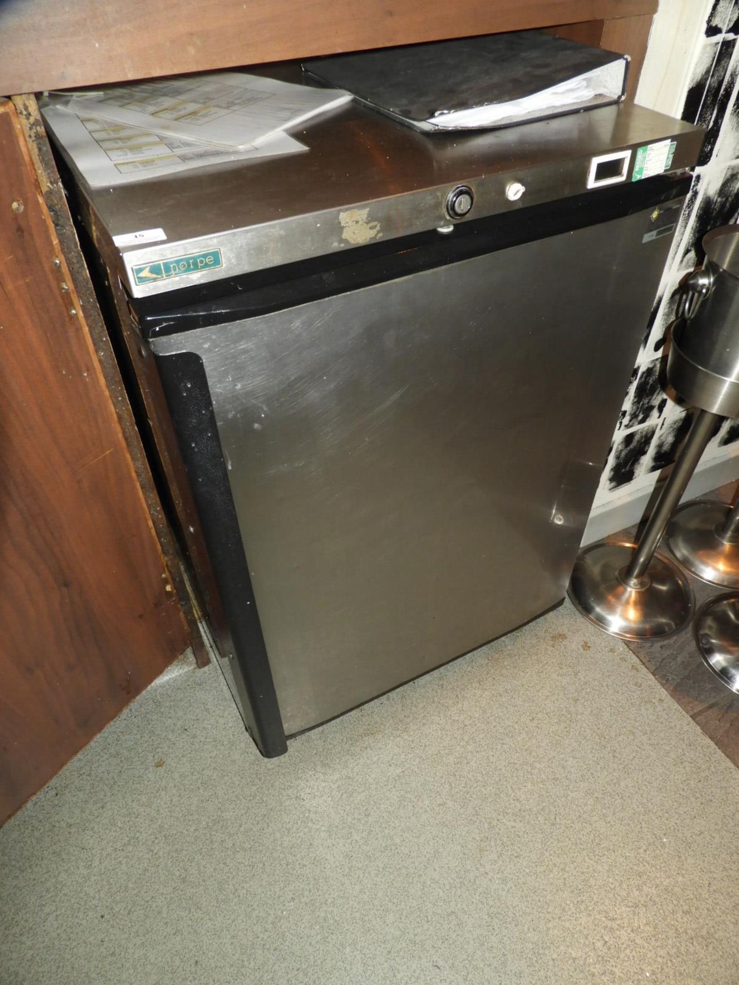 *Norp Stainless Steel Undercounter Refrigerator