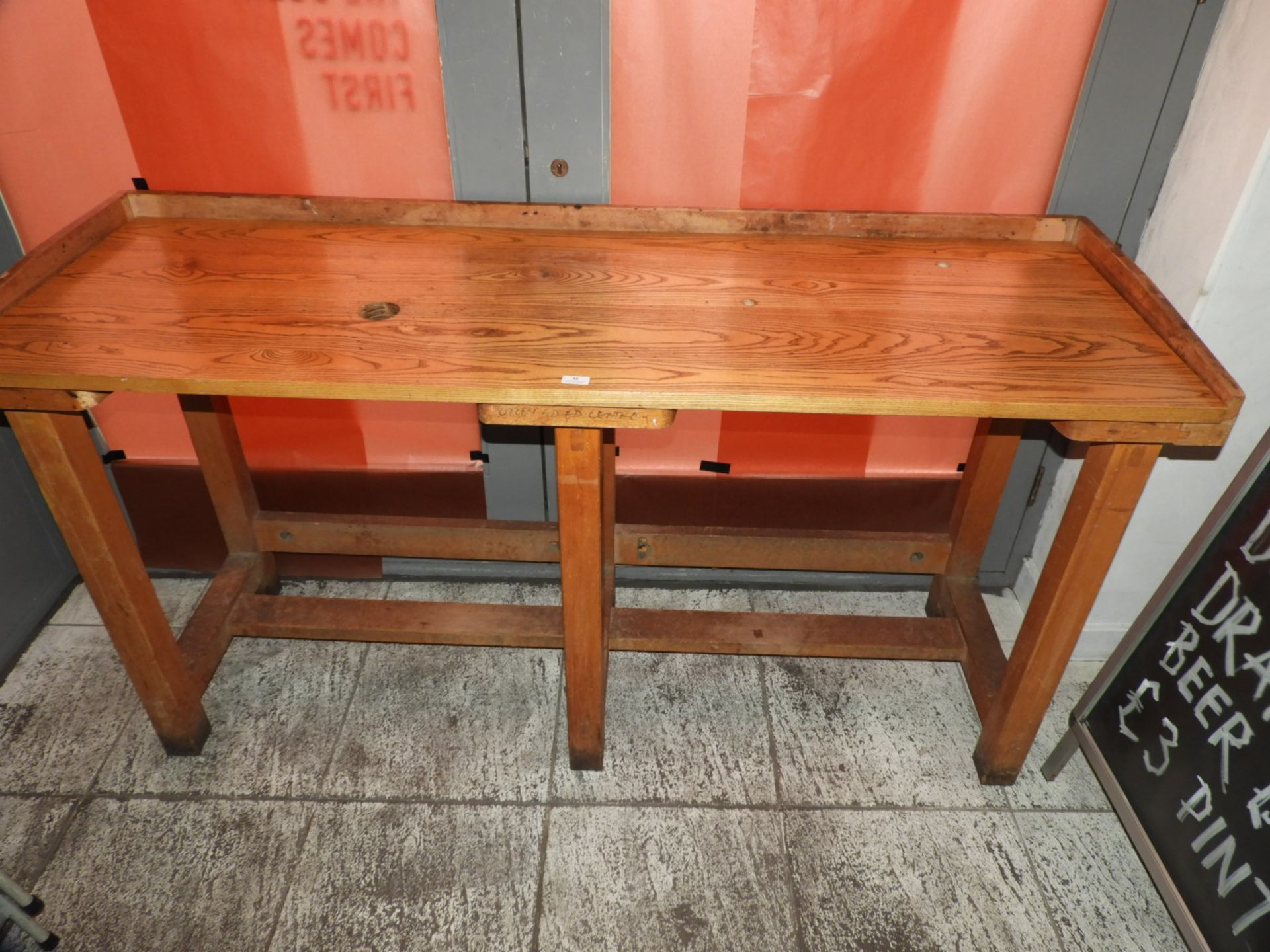 Vintage Hardwood Jeweller's Workbench