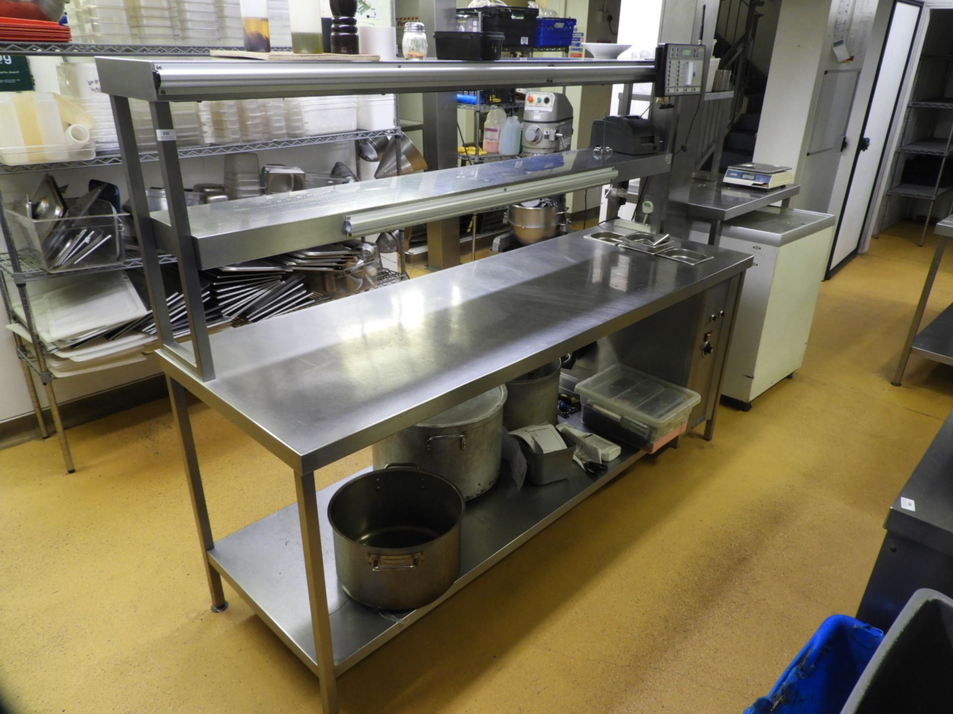 *Large Stainless Steel Carvery Unit with Heated Ba