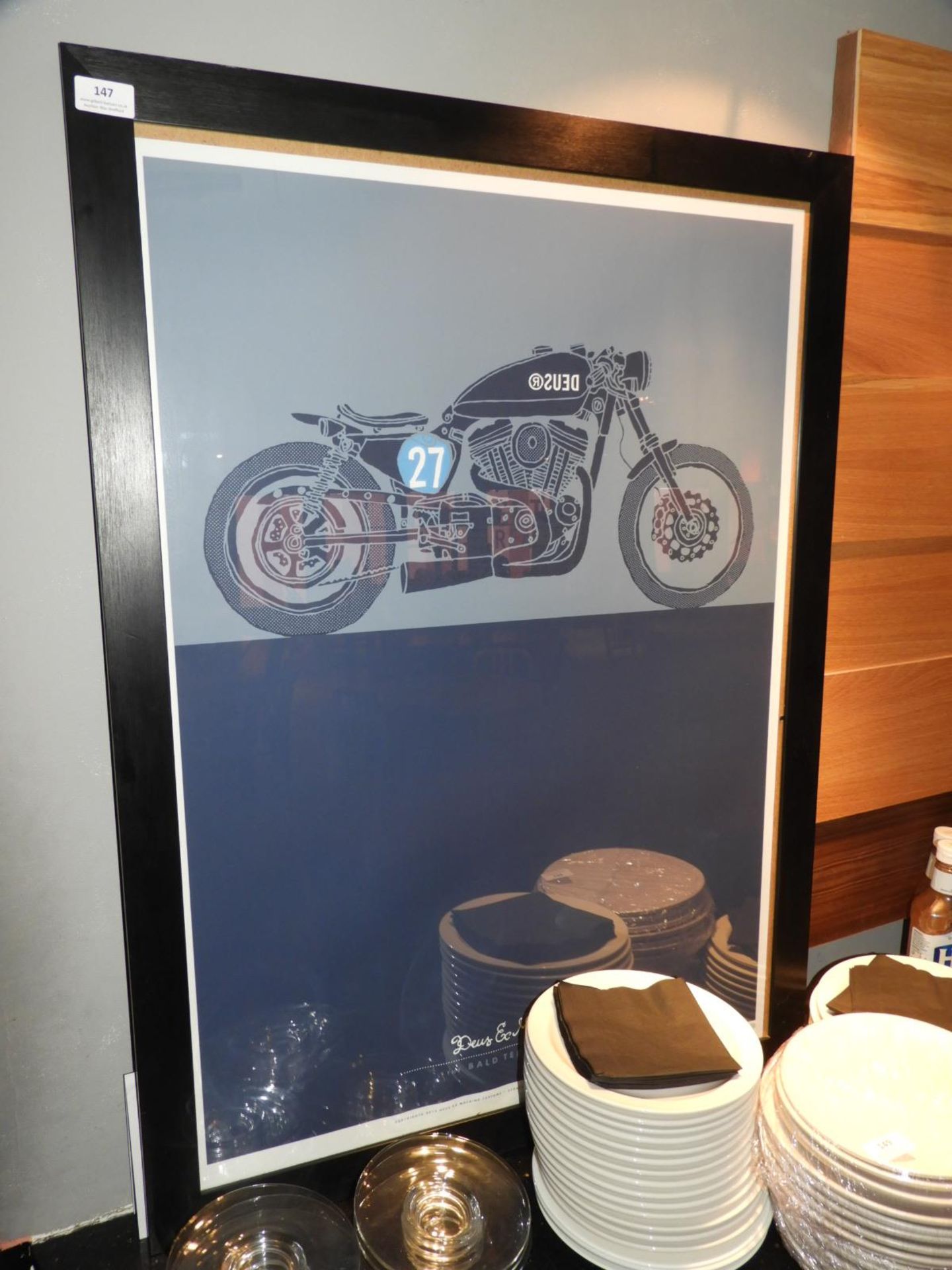 *Dues Vintage Motorcycle Print (Limited Edition 73