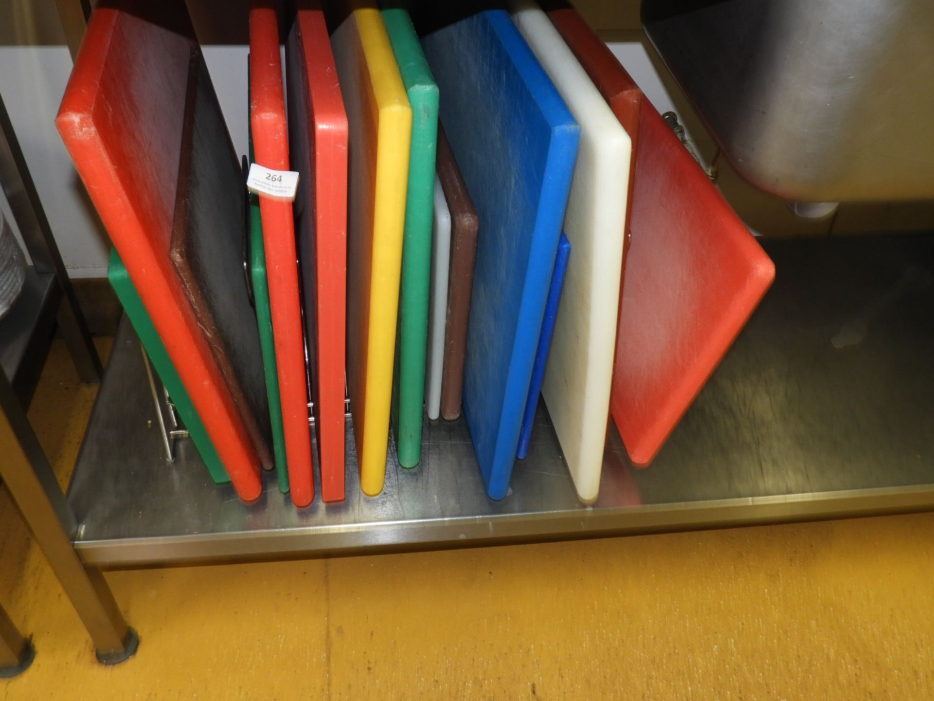 *Eighteen Coloured Chopping Board with Rack