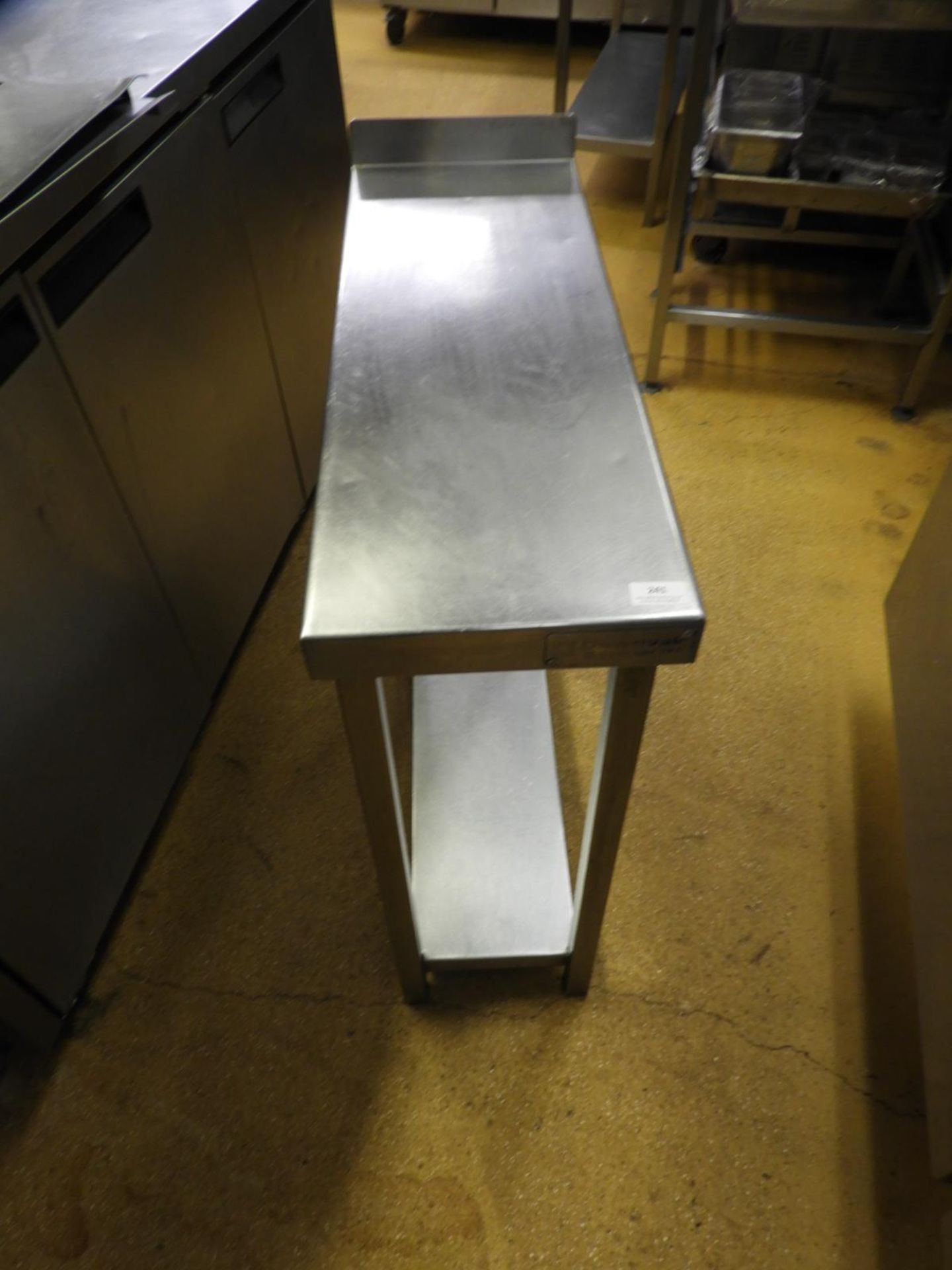 *Stainless Steel Infill with Undershelf and Upstan