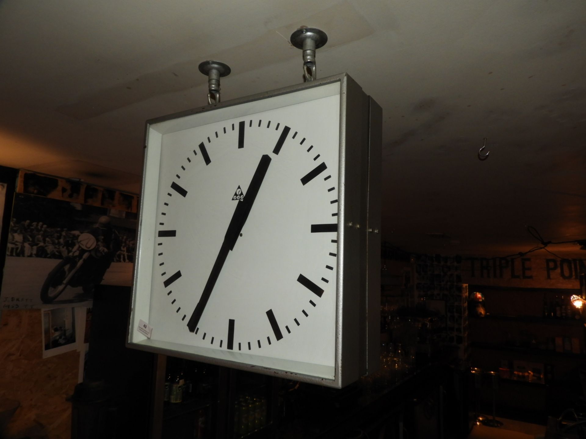 *Russian Post Office Double Sided Wall Clock