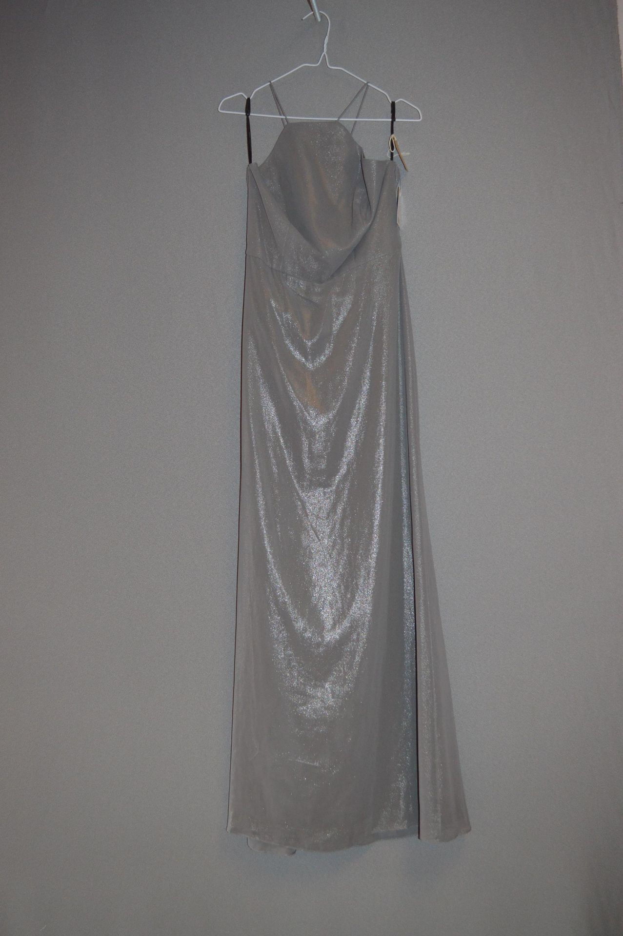 *Size: 8 Grey Bridesmaid Dress by Dessy Collection