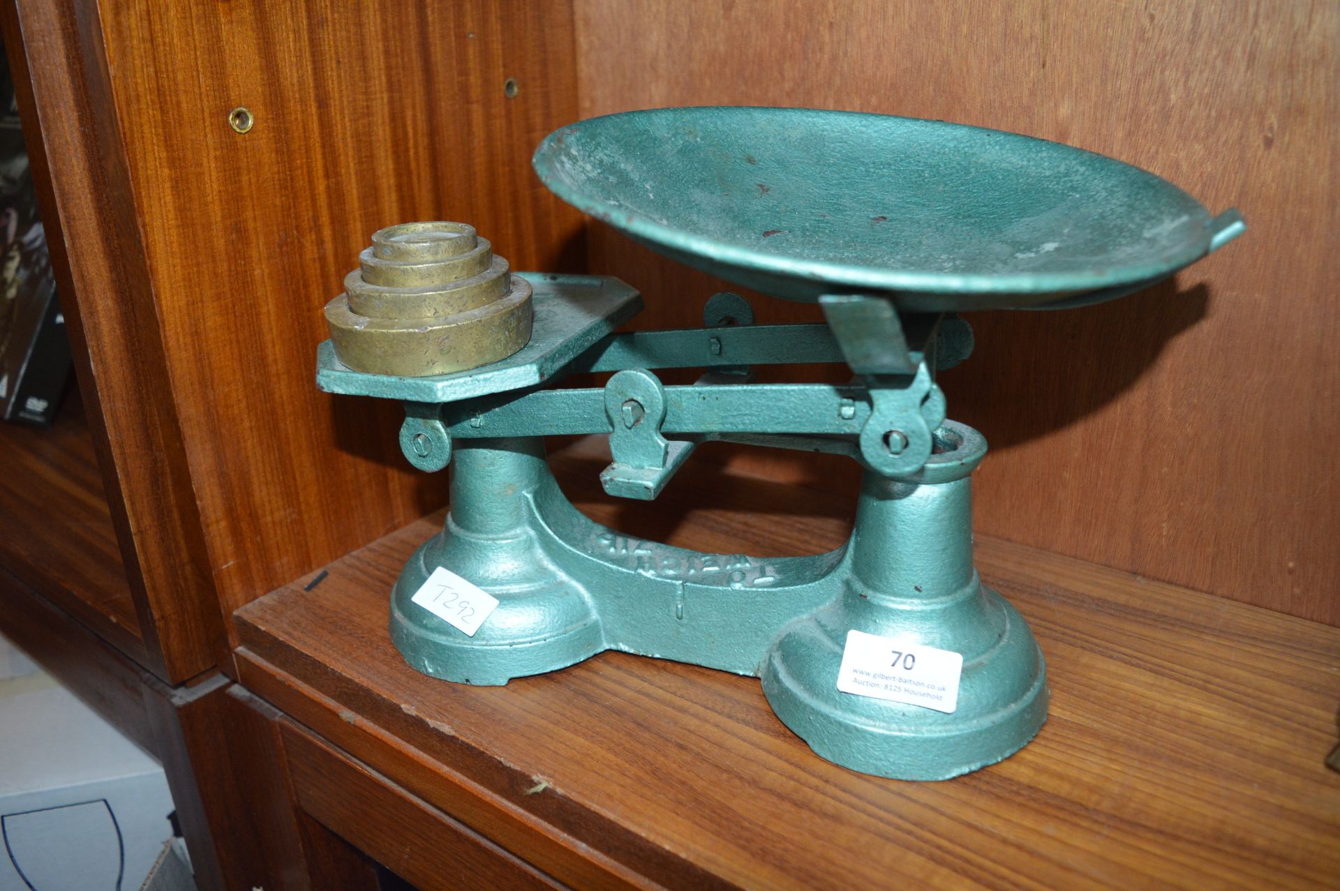 Vintage Kitchen Scales and Brass Weights