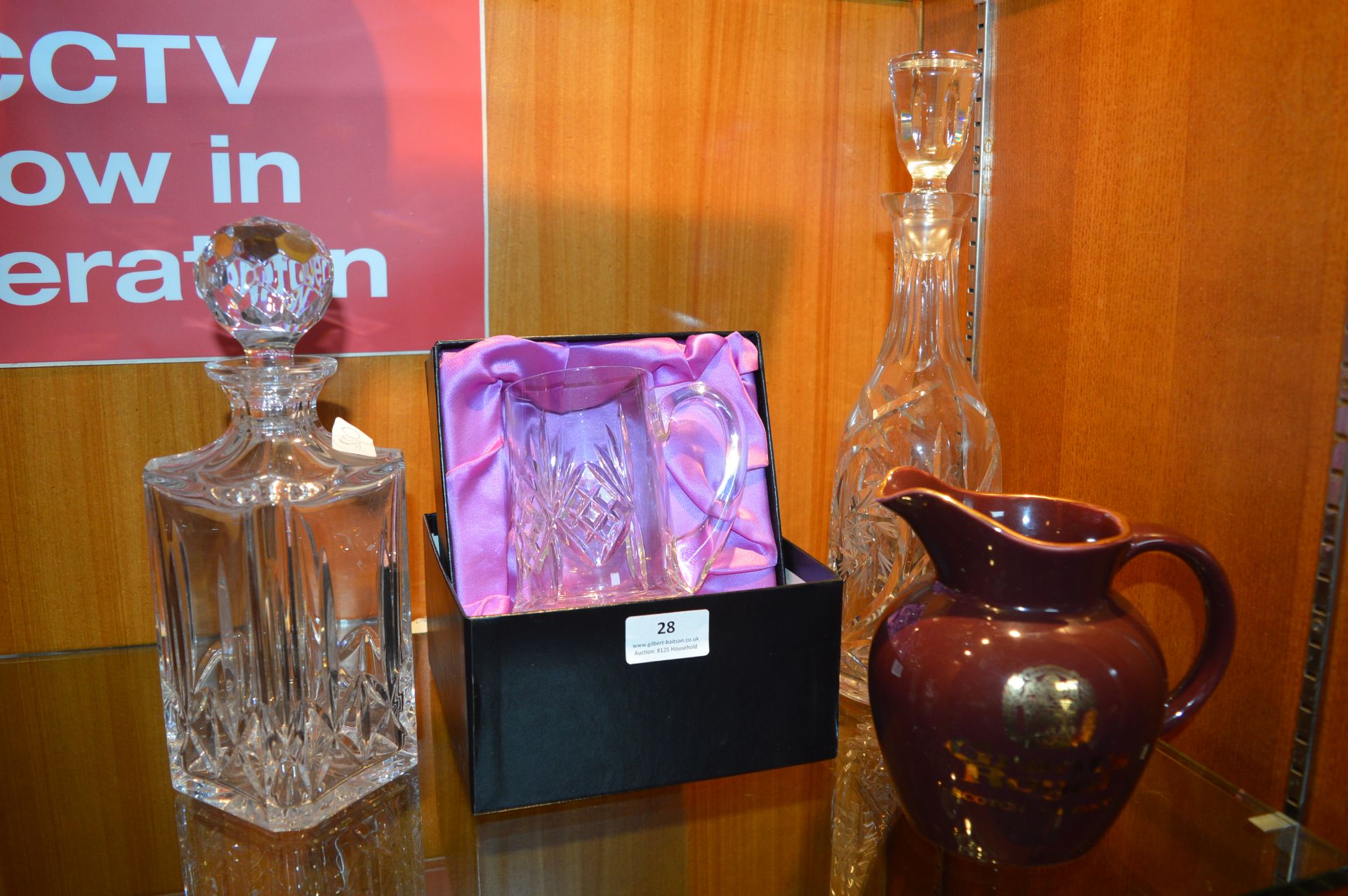 Cut Glass Crystal Decanters etc.