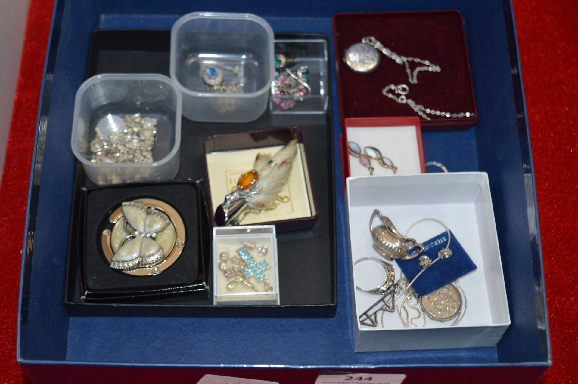 Assorted Silver Jewellery; Ring, Pendants, Brooche