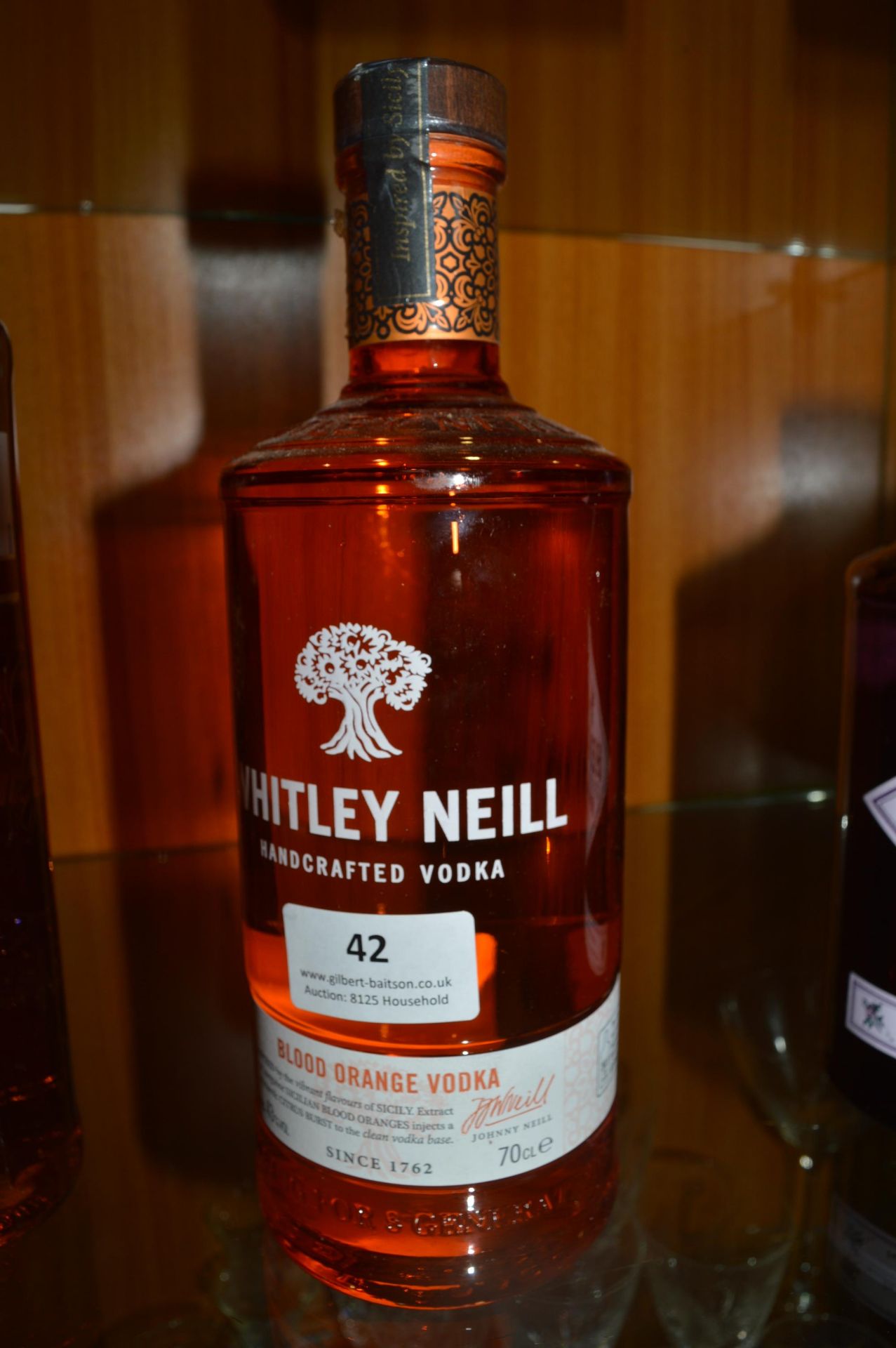 70cl Bottle of Whitley Neill Blood Orange Vodka