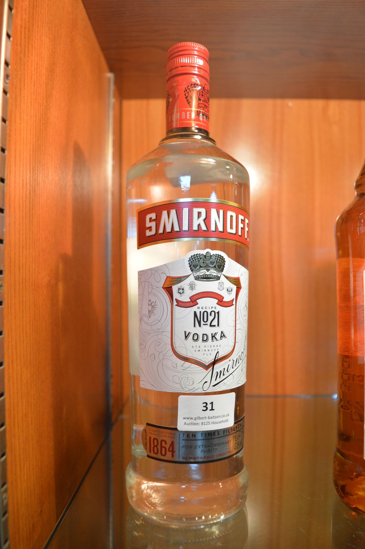 1L Bottle of Smirnoff 21 Vodka