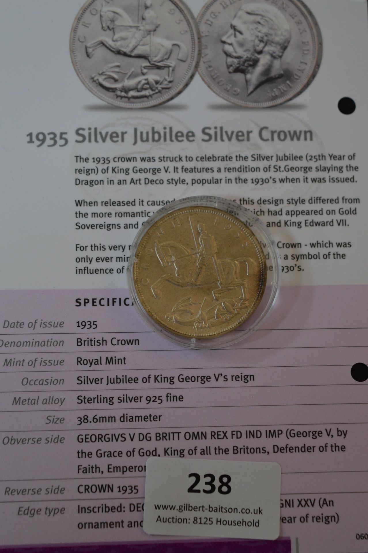 1935 Jubilee Silver Crown