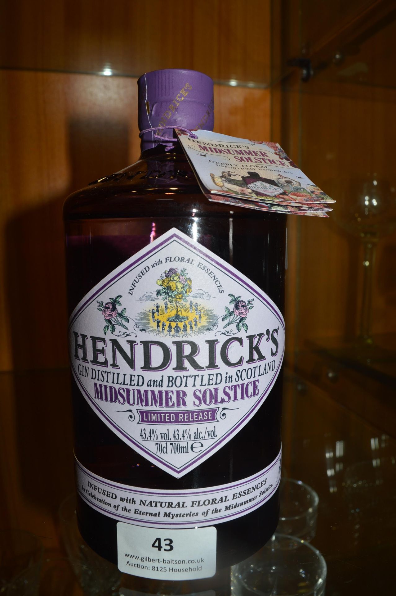 70cl Bottle of Hendricks Midsummer Solstice Gin