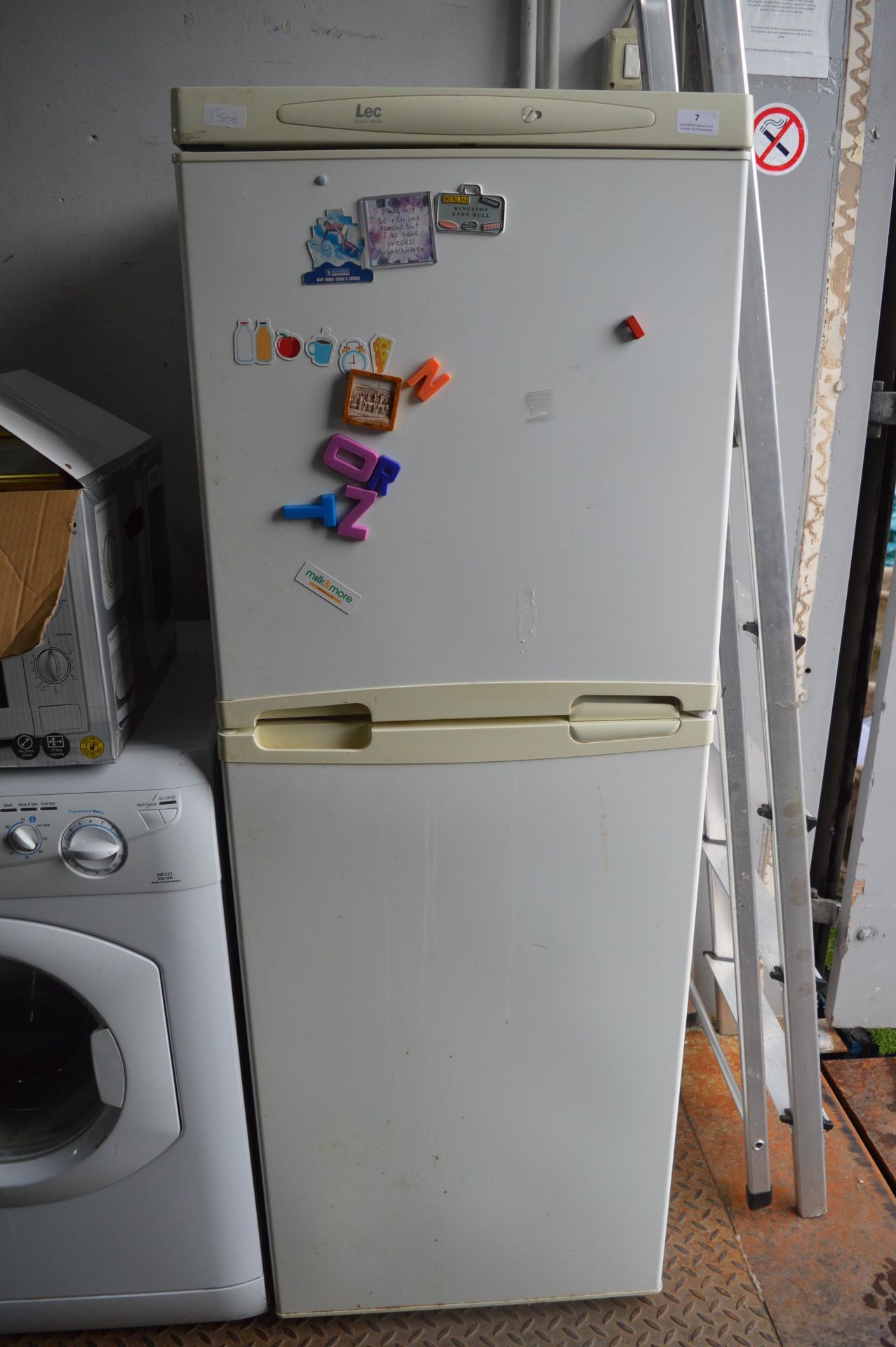 Lec Upright Fridge Freezer