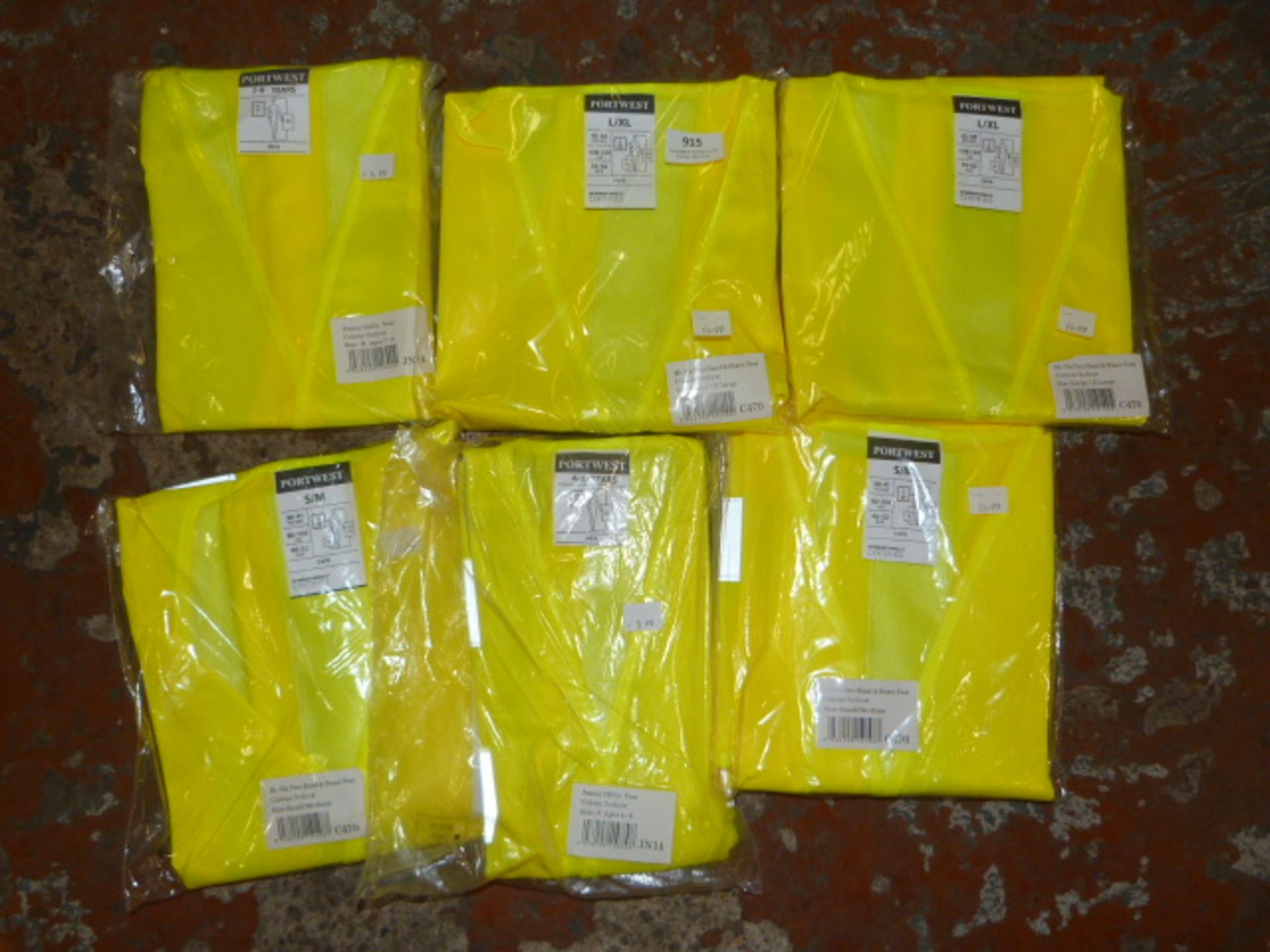 *Six High Vis Vests (Various Sizes)