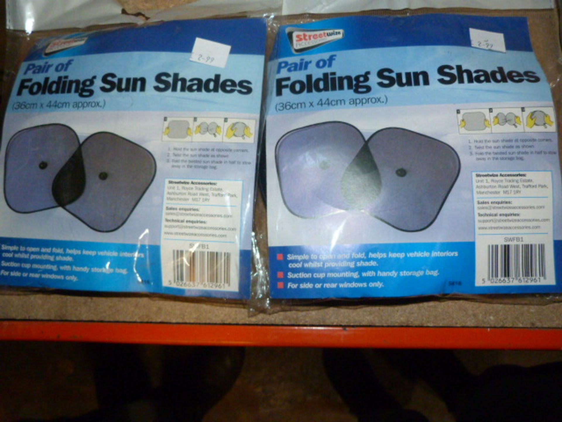 *Two Folding Sunshades