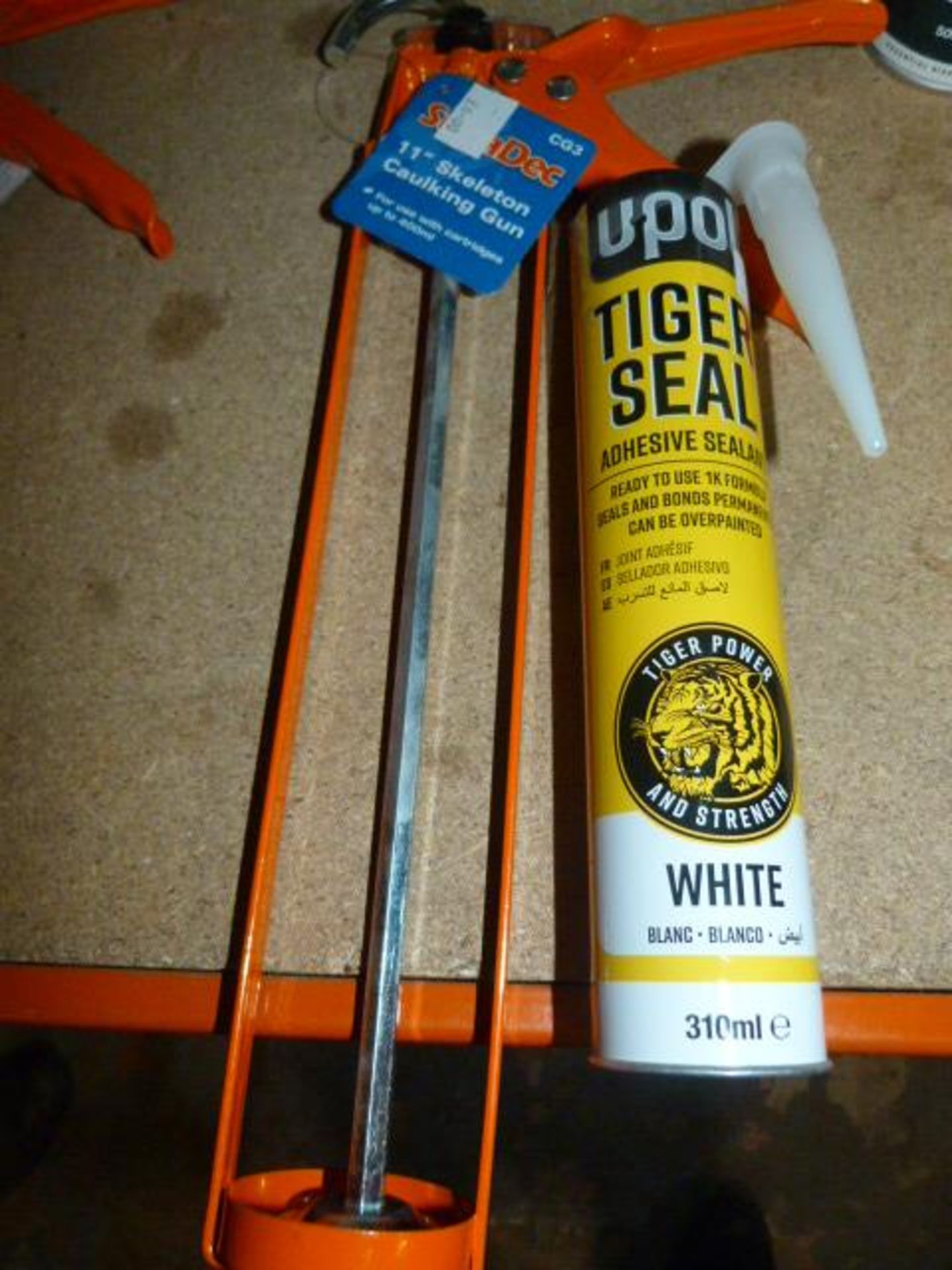 *11" Caulking Gun and a Tube of Tiger Seal