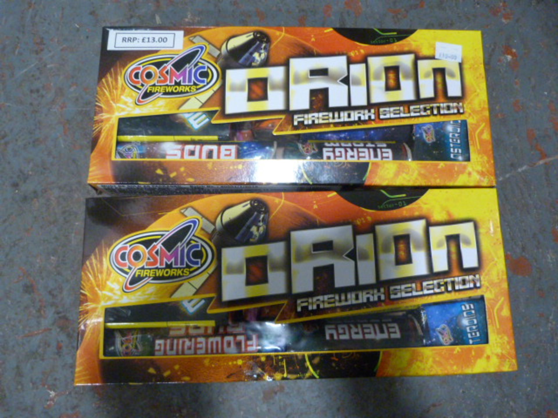 *Two Boxes of Orion Firework Selection