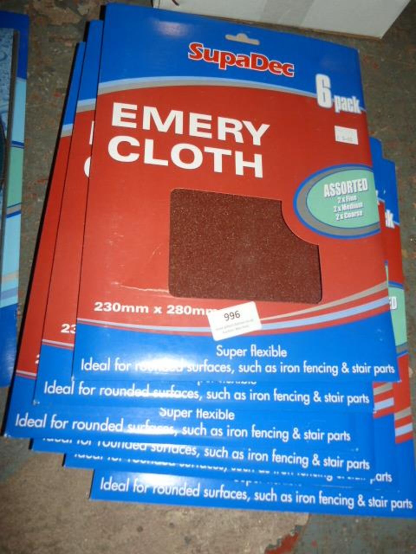 *Six Packs of Emery Cloth