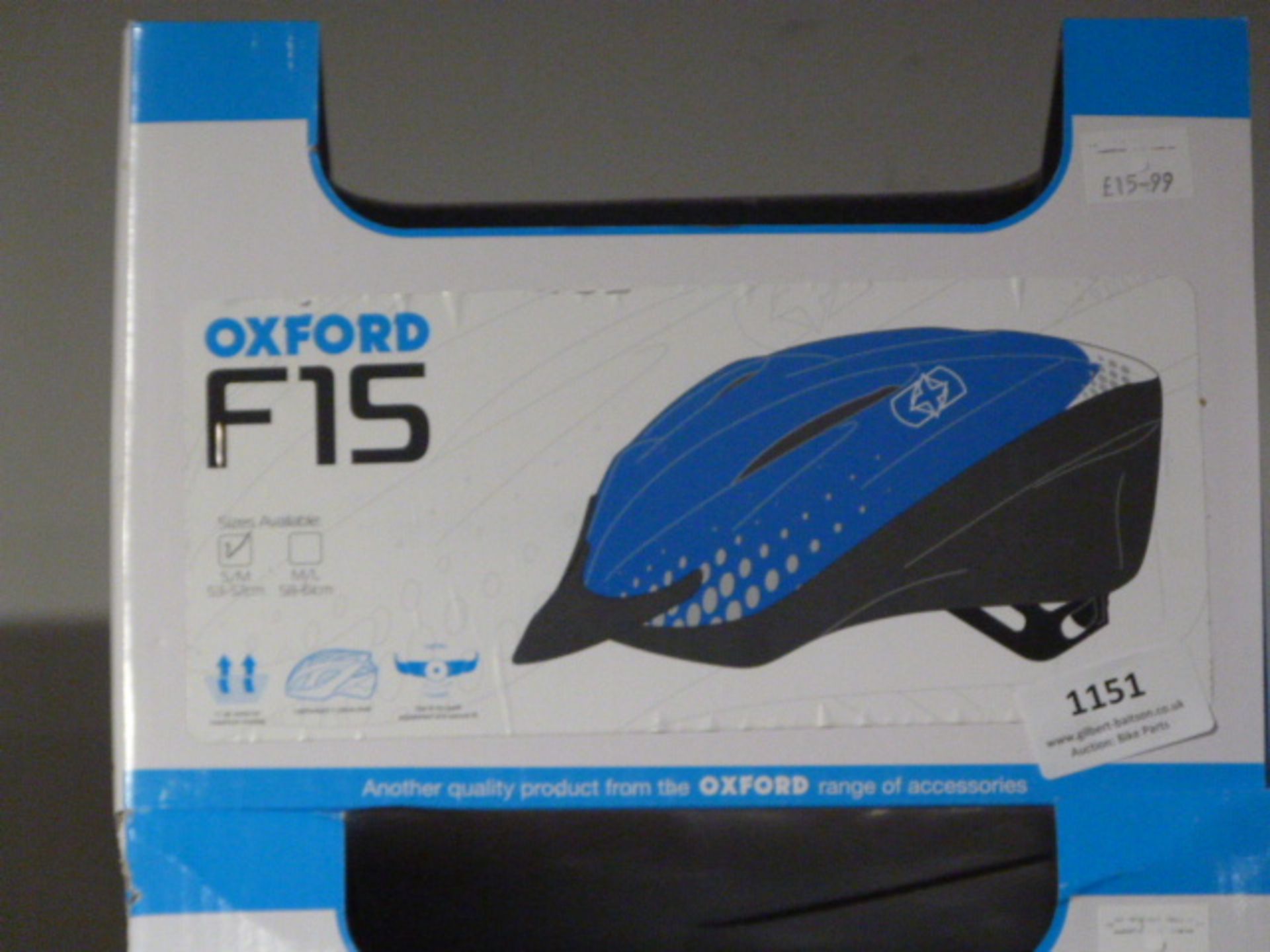 *Oxford F15 Bicycle Helmet Size: S/M