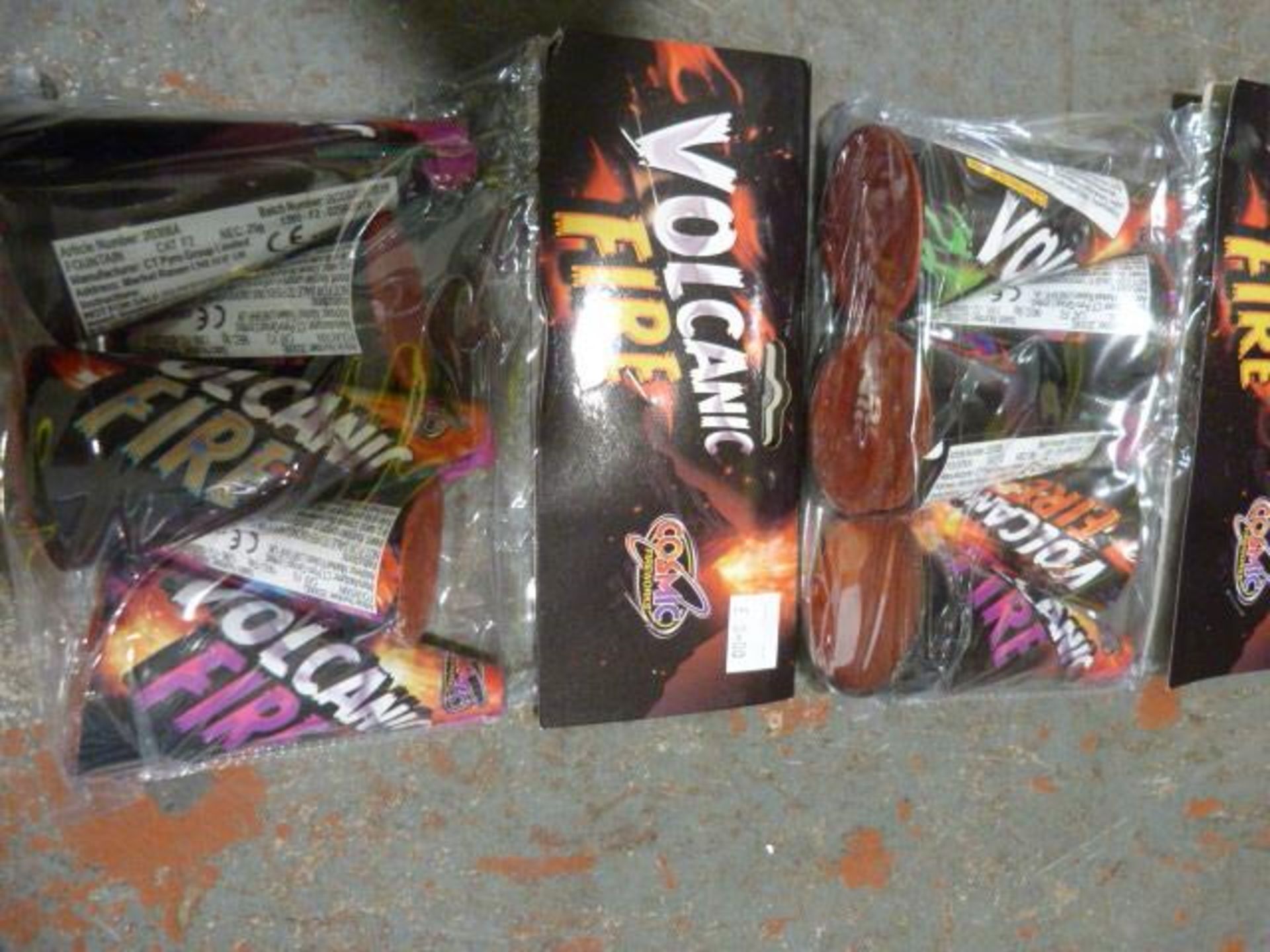 *Two Packs of 5 Volcanic Fire Fireworks