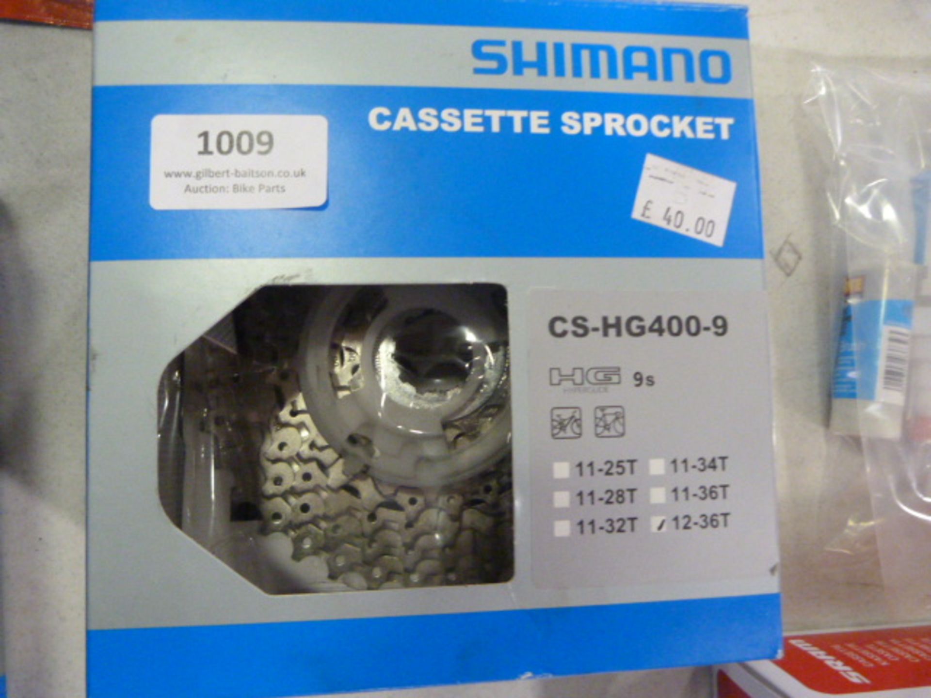 *Shimano CSHG400-9 Nine Speed Cassette Sprocket