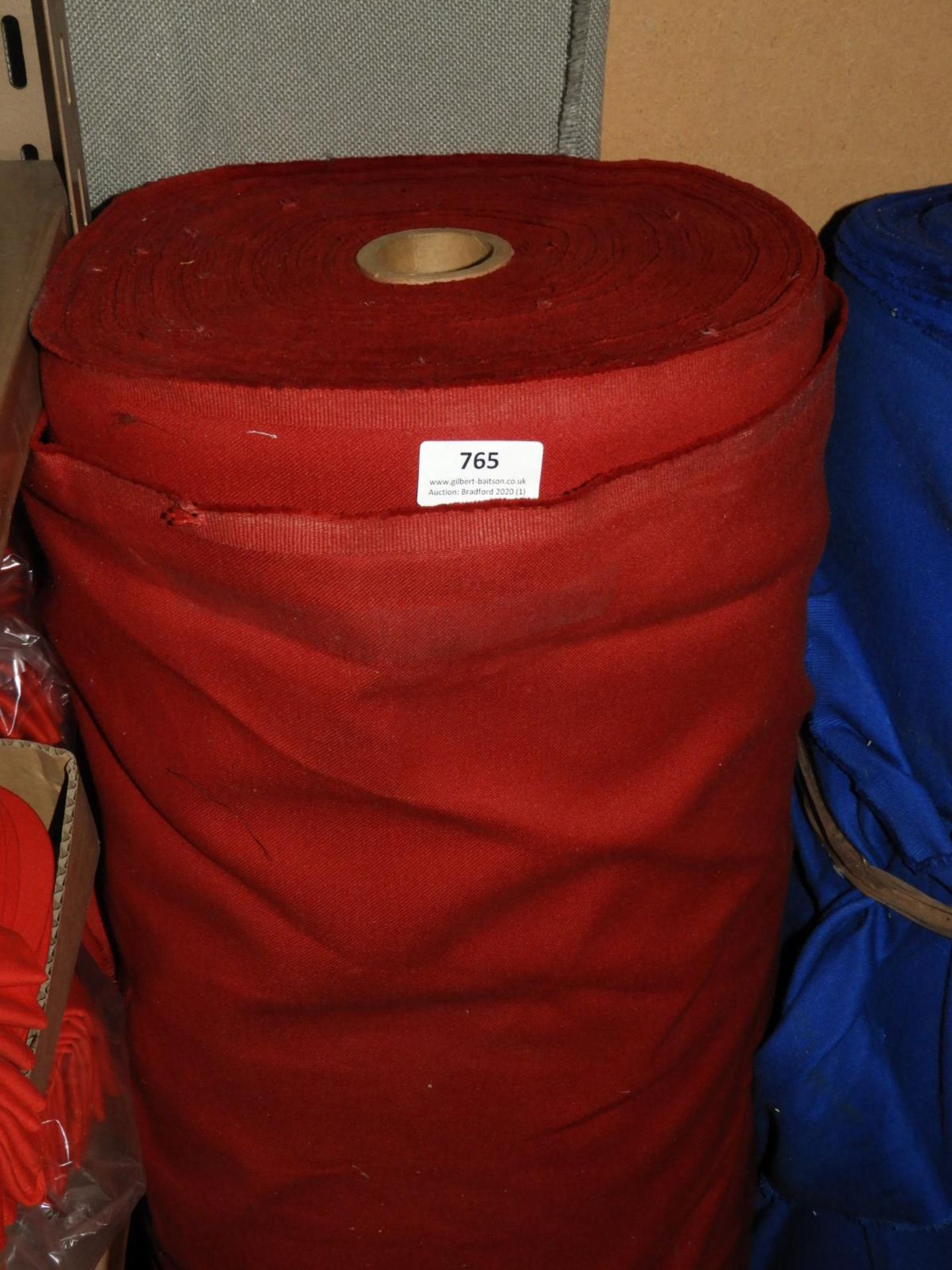 *75m of Deep Red Upholstery Cloth