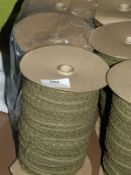 *Three Rolls of Olive Green Lace Edging