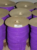 *Three Rolls of Purple Elasticated Braid Edging