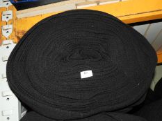 *Large Roll of Black Ribbed Jersey Style Fabric