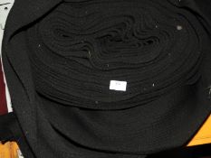 *Large Roll of Black Ribbed Jersey Style Fabric