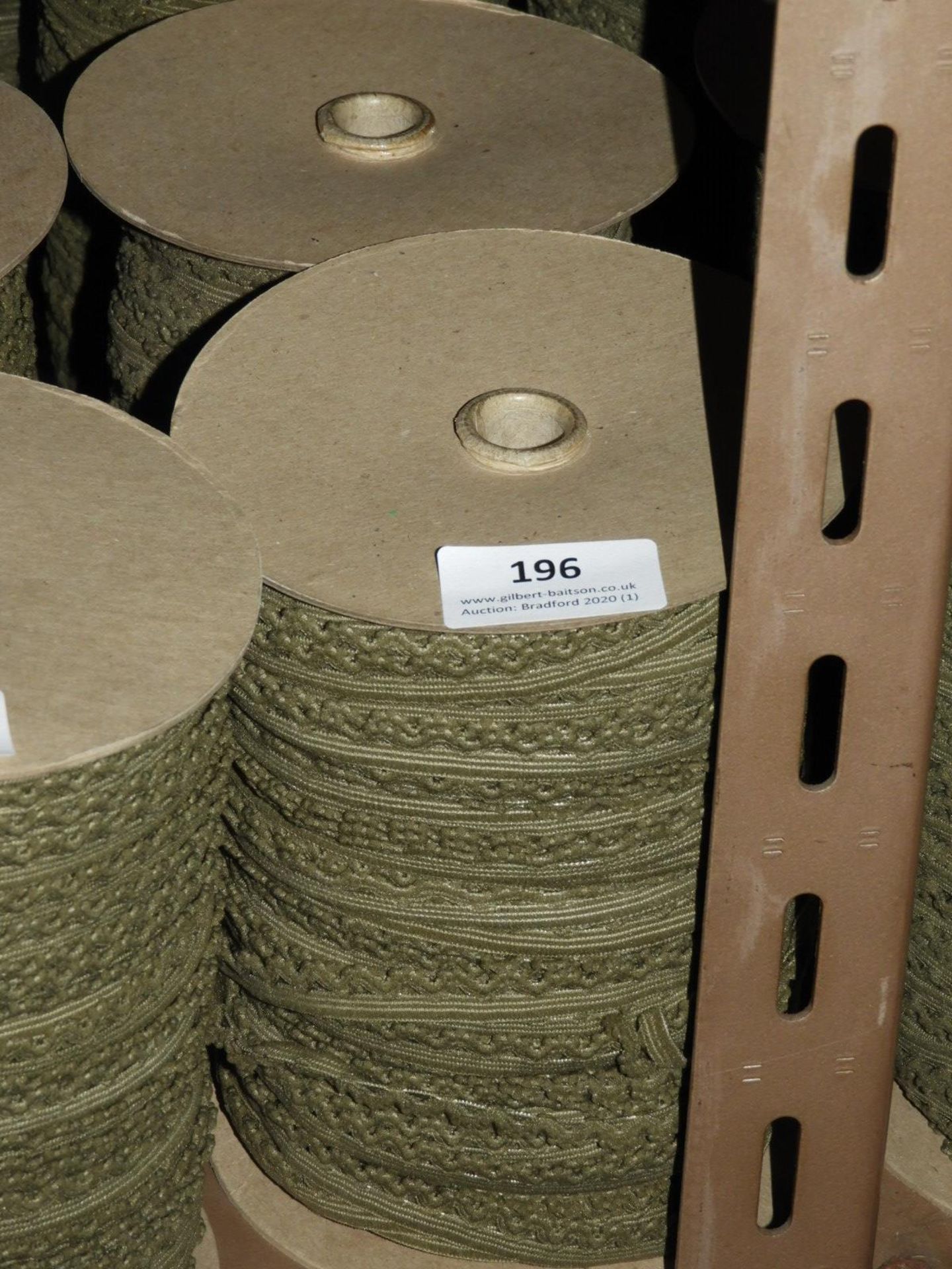 *Three Rolls of Olive Green Lace Edging