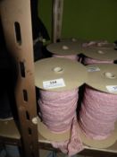 *Three Rolls of Pink Lace Edging