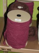 *Three Rolls of Burgundy Lace Edging