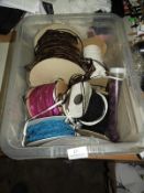 *Box of Assorted Ribbons, Braids and Sequins