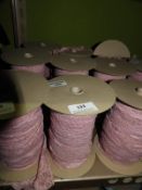 *Three Rolls of Pink Lace Edging