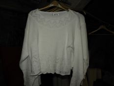 *Ten Long Island Ladies White Knitted Tops